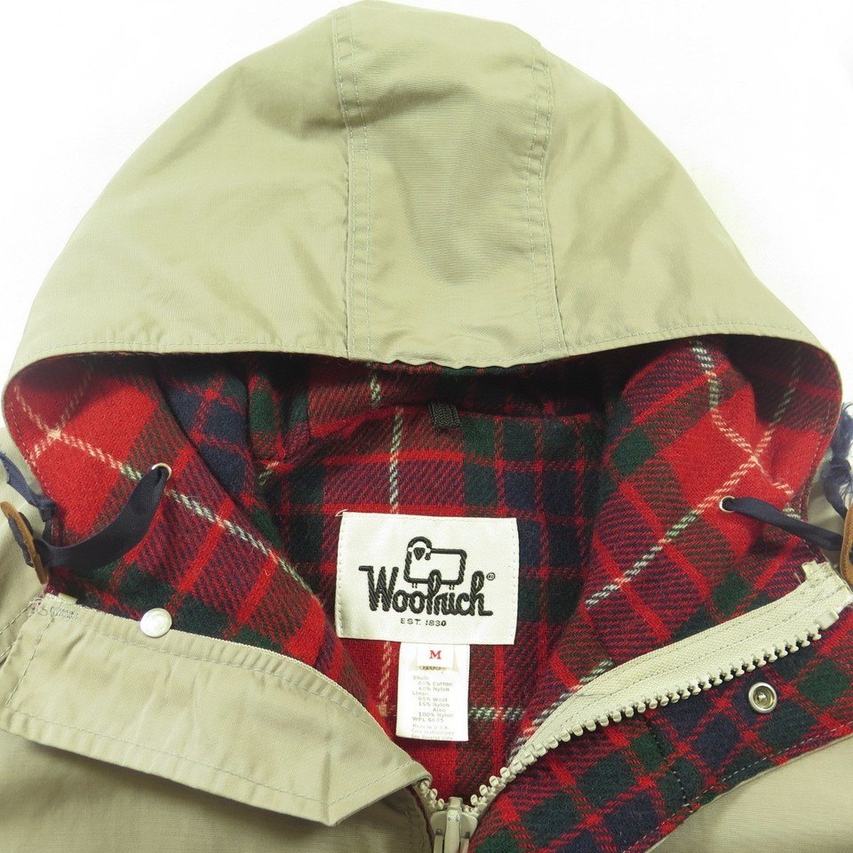 Vintage 80s 60/40 Woolrich Parka Mens M Hooded Deadstock Mountain