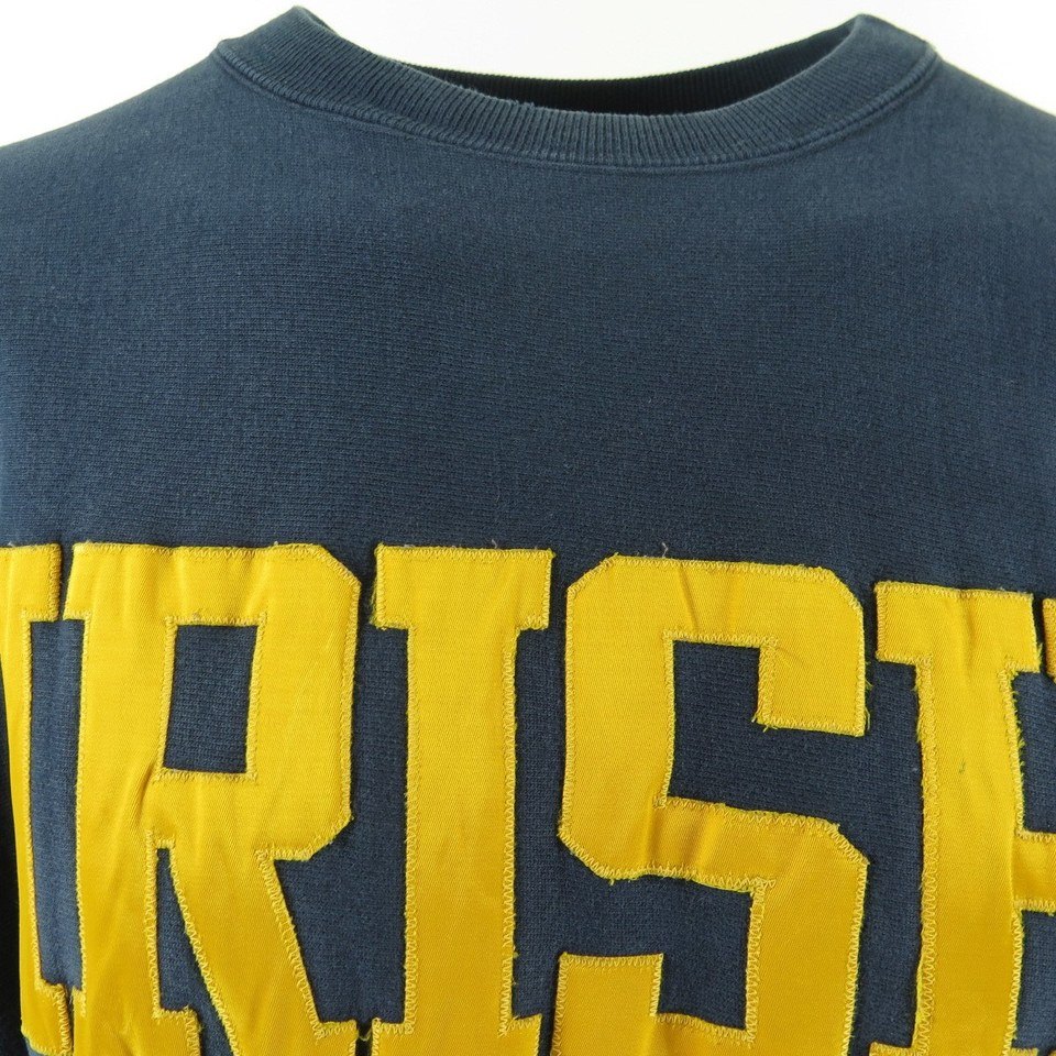 Vintage 80s Notre Dame Champion Sweatshirt Men L Reverse