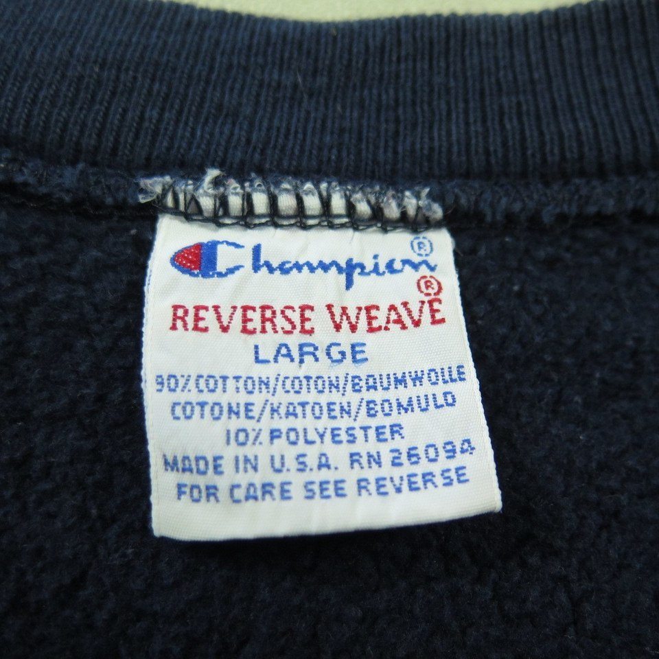 Vintage 80s Notre Dame Champion Sweatshirt Men L Reverse Weave Irish ...