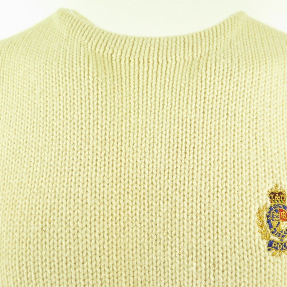 90s Polo Ralph Lauren Crest Wool Sweater 