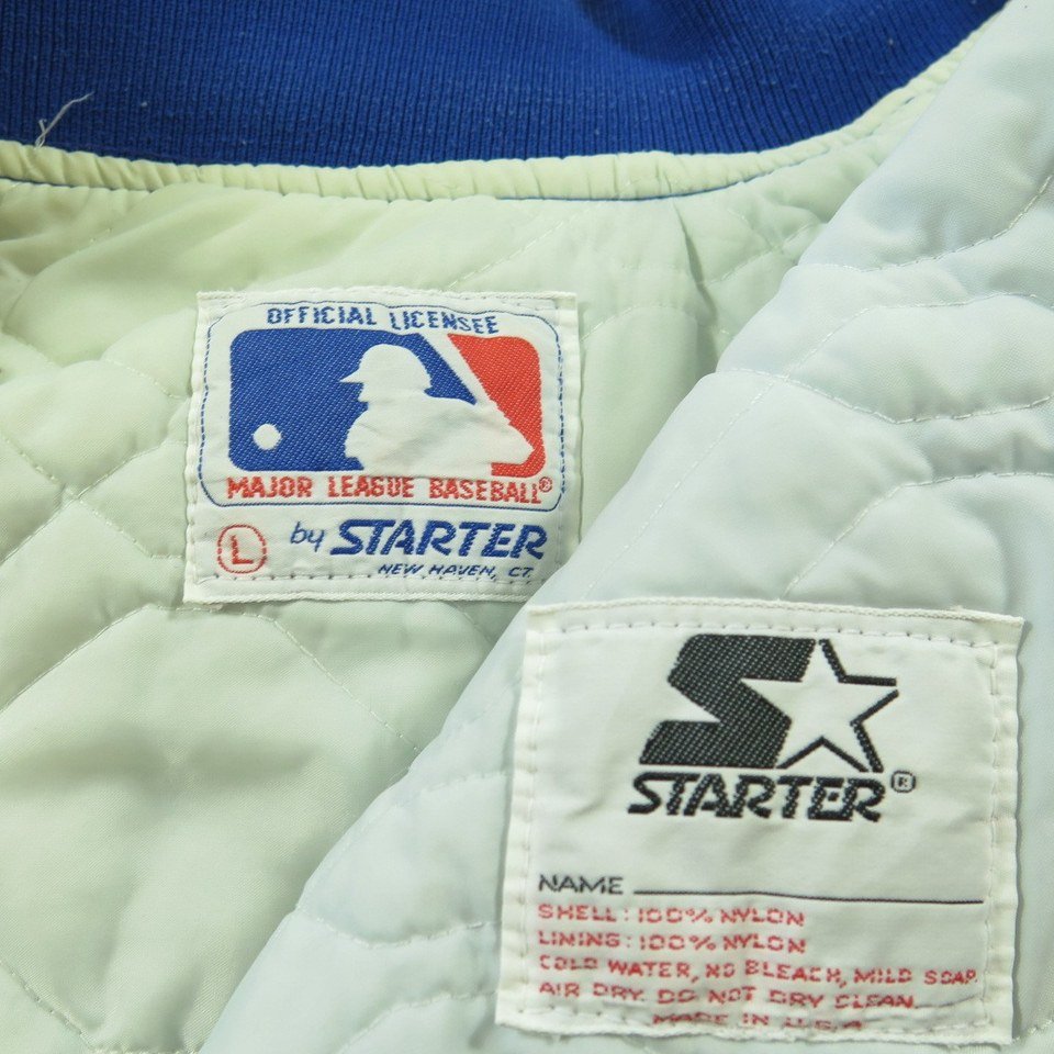 Mens Large Mets 1986 Logo And 1968 Spellout Zippered Jacket With