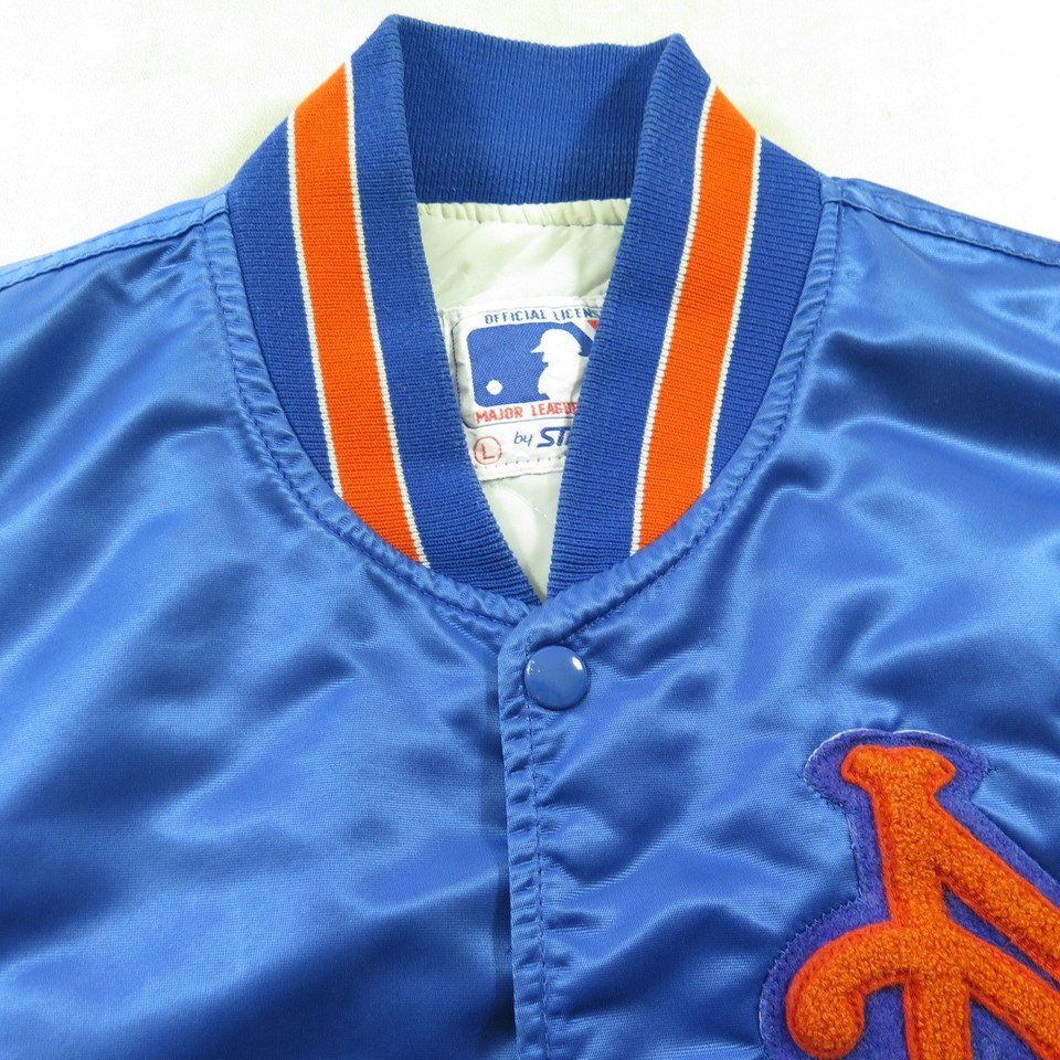 Mens Large Mets 1986 Logo And 1968 Spellout Zippered Jacket With