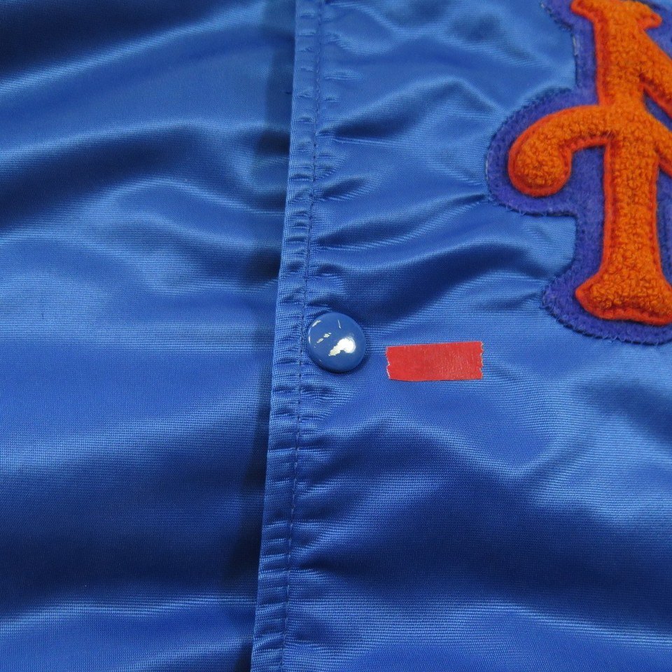 Mens Large Mets 1986 Logo And 1968 Spellout Zippered Jacket With