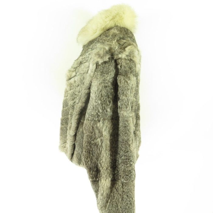 Vintage 80s Mademoiselle Rabbit Fur Coat Jacket Womens L | The Clothing ...