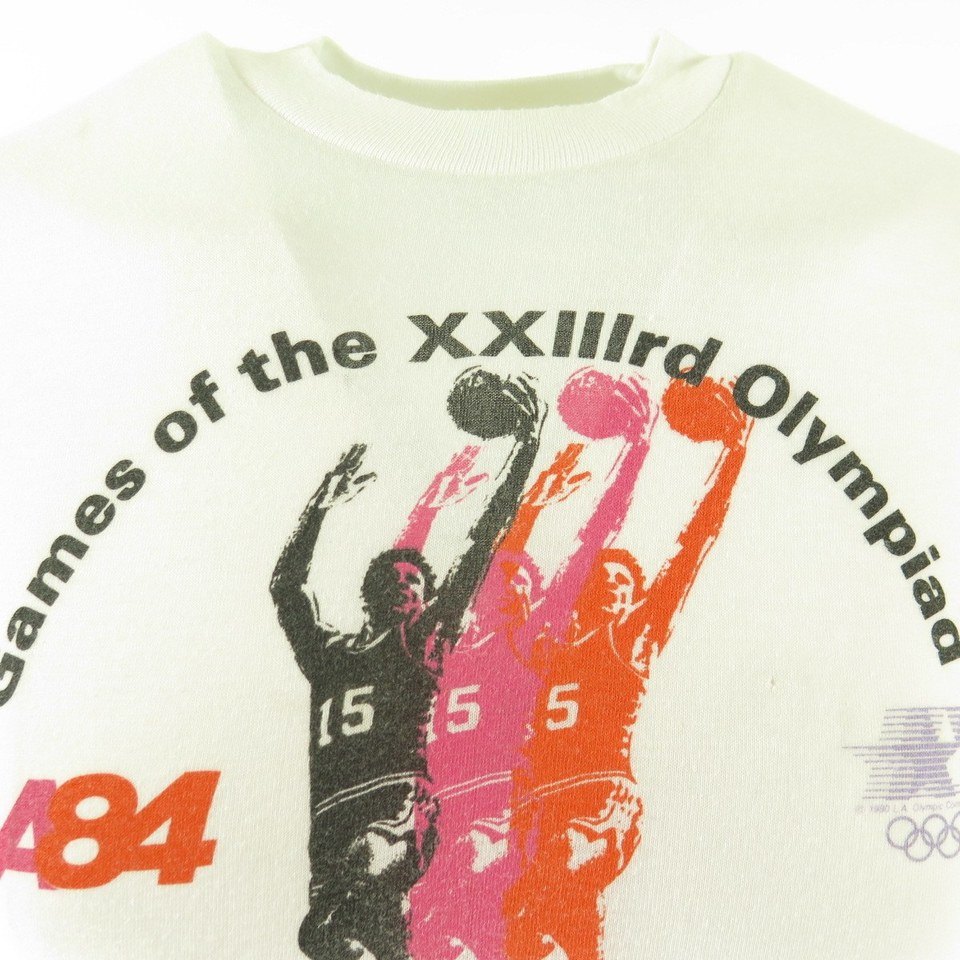 Vintage 80s 1984 Olympic Committee Basketball T-shirt Small 23rd Olympiad |  The Clothing Vault