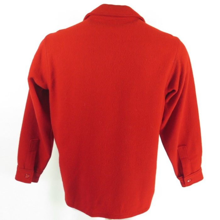 Vintage 60s Boy Scouts Wool Shirt Jacket Mens 42 Red Wool Philmont ...
