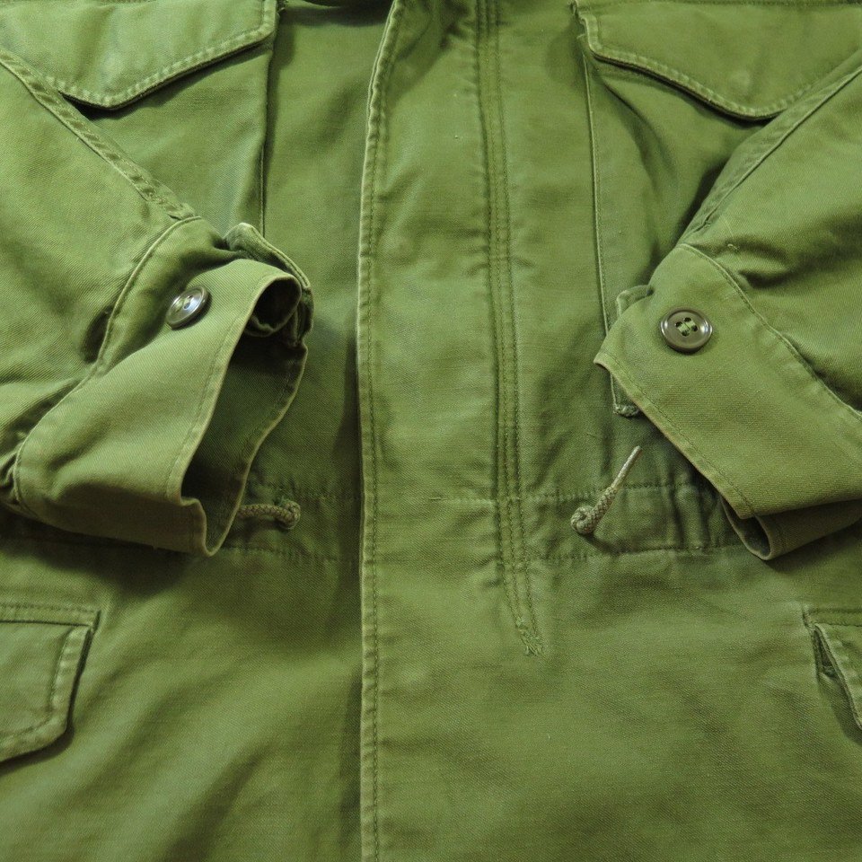 Vintage 60s M-51 Field Jacket Large Short Military Vietnam Era OG-107 9oz  Sateen | The Clothing Vault