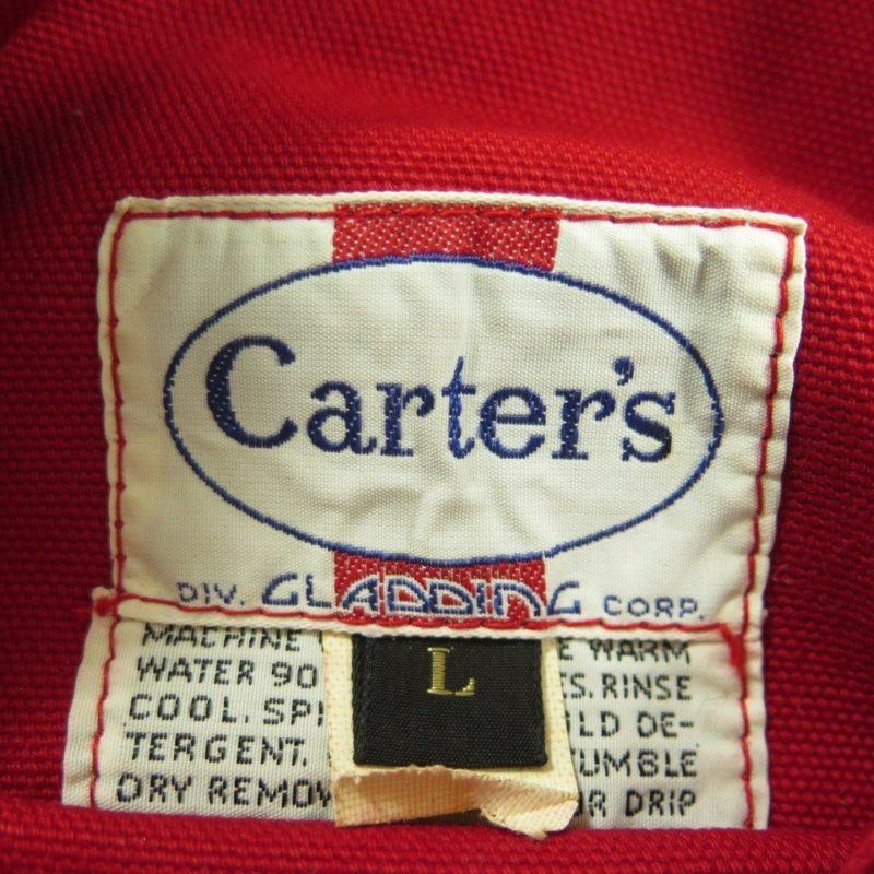 Vintage 50s Carters Reversible Vest Large Deadstock Canvas Red Fleece ...