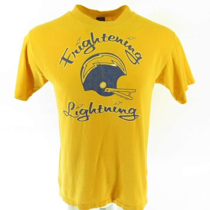 70s-Anvil-frightening-lightning-football-t-shirt-H48X-1
