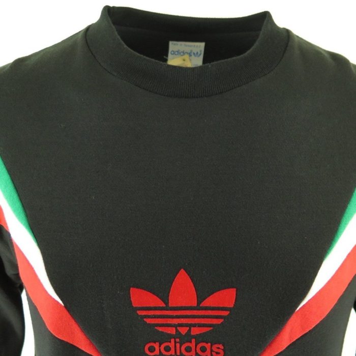 Interconectar soborno Broma Vintage 80s Adidas Trefoil Sweatshirt Mens L Deadstock Flock Print Rocky |  The Clothing Vault