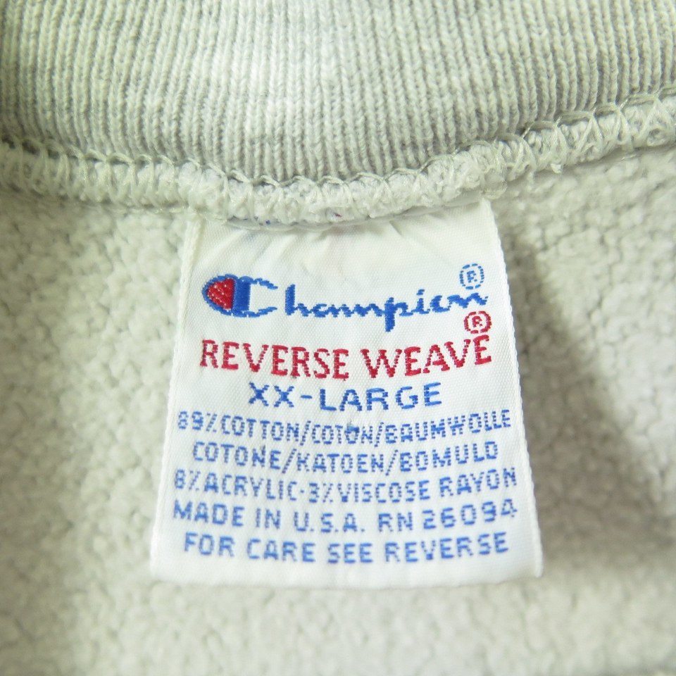 Vintage 80s Champion Princeton Sweatshirt Mens 2XL University Reverse Weave  | The Clothing Vault