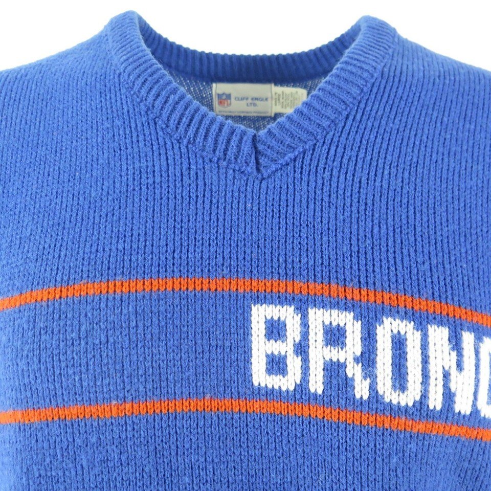 Vintage Broncos Sweater 80s Denver BRONCOS Shirt Football NFL American  Football Baggy Jumper Sports Vintage Knit Blue 1980s Medium