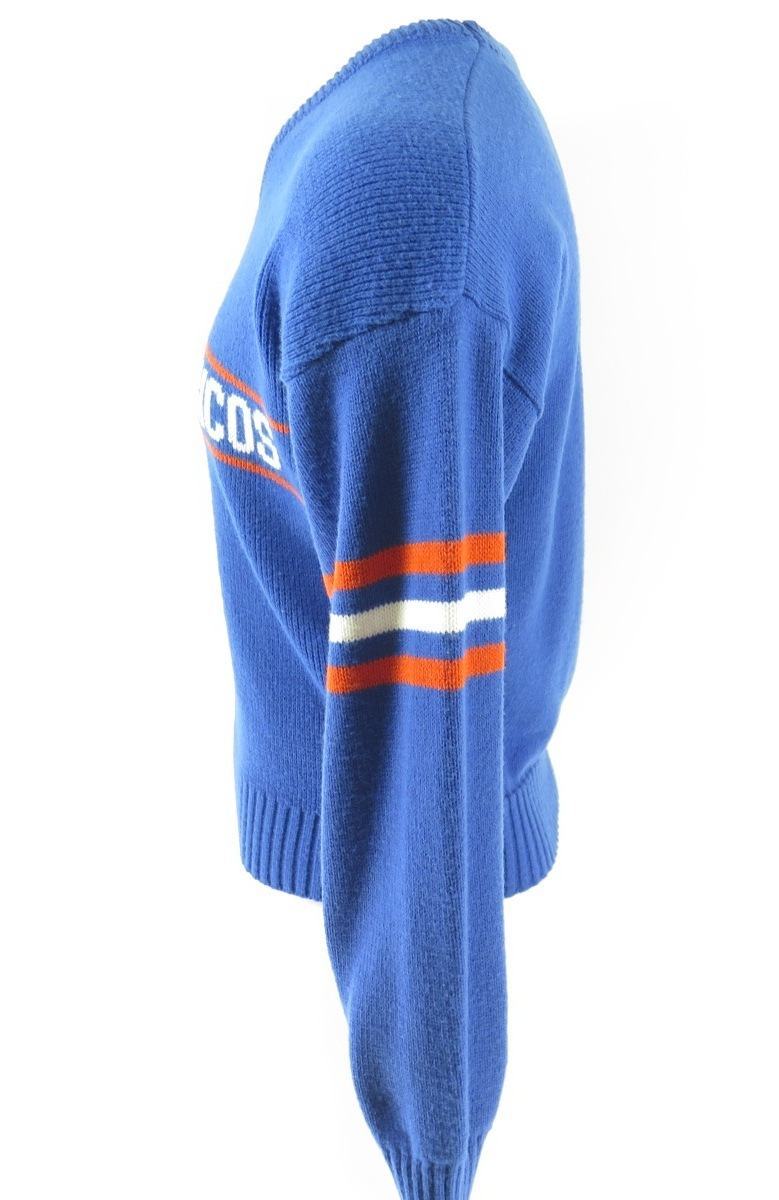 Vintage Broncos Sweater 80s Denver BRONCOS Shirt Football NFL American  Football Baggy Jumper Sports Vintage Knit Blue 1980s Medium