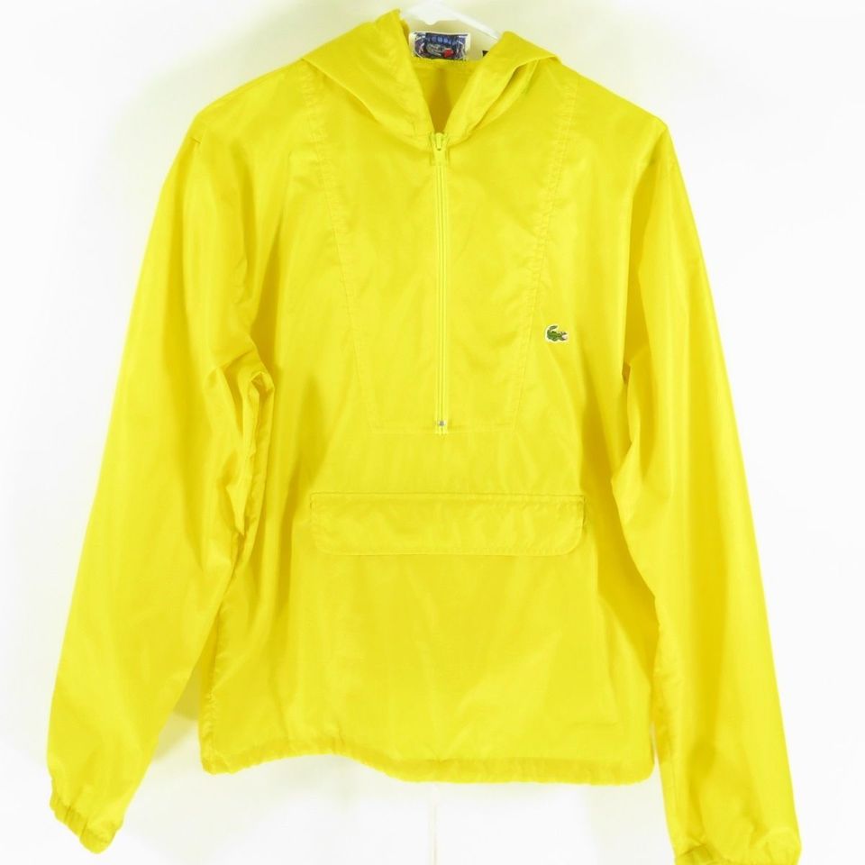 komplikationer Adskillelse Forkortelse Vintage 80s Izod Lacoste Rain Jacket Mens S Stow Away Yellow | The Clothing  Vault