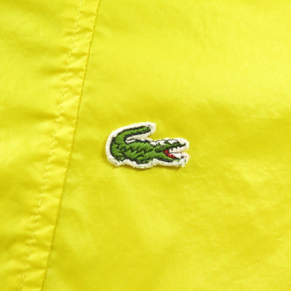 Vintage 80s Izod Lacoste Rain Jacket Mens S Stow Away Yellow | The ...