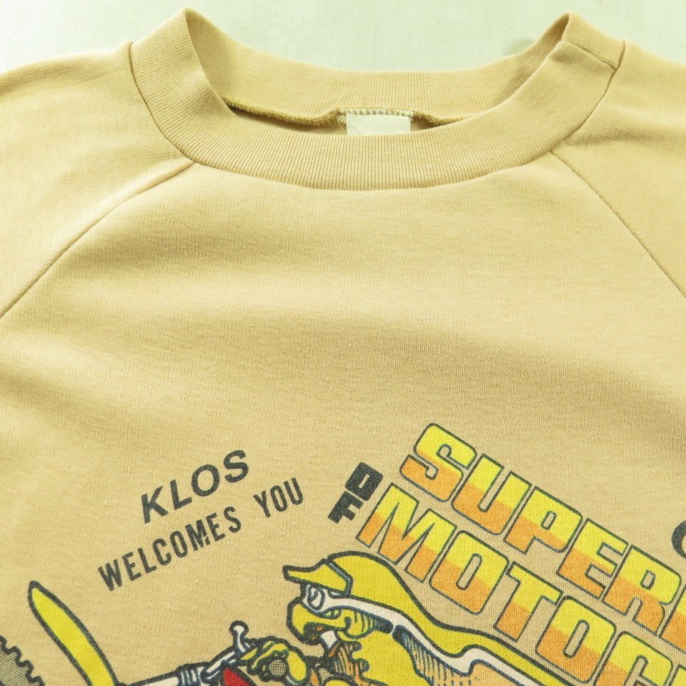 Vintage 80s Motocross Motorcycle Racing T-shirt Large Racing