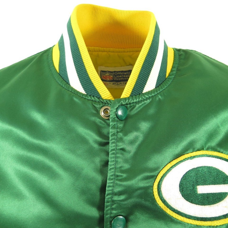 Vintage 80s Green Bay Packers Jacket Starter Mens S NFL Football