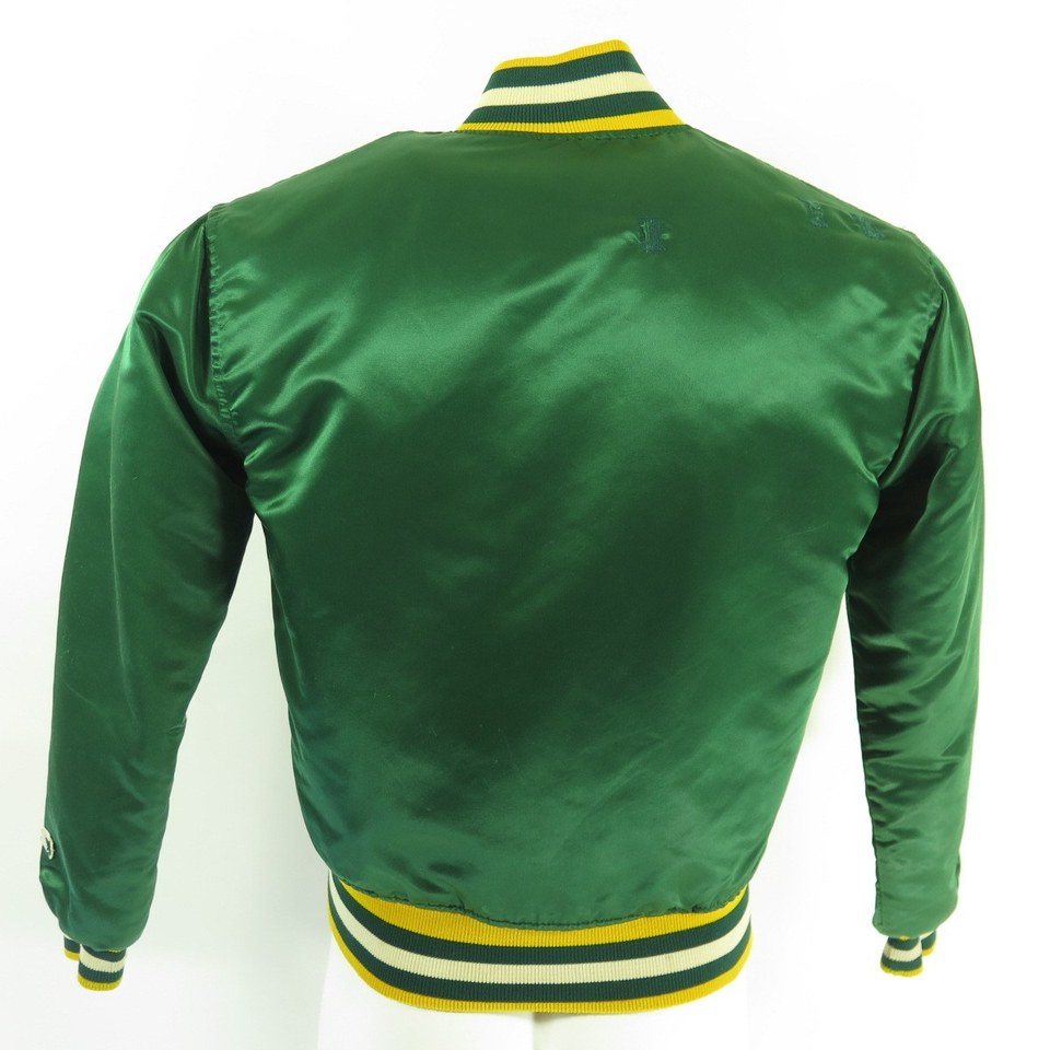 Vintage 80s Green Bay Packers Jacket Starter Mens S NFL Football Satin ...
