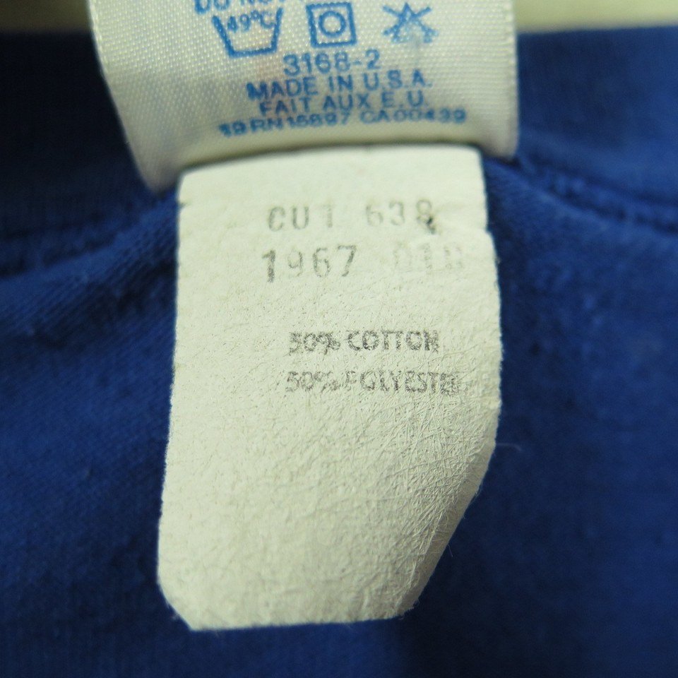 Vintage 90s Chicago Cubs T-Shirt L Tight Fit Blue Single-Stitch Baseball  MLB USA