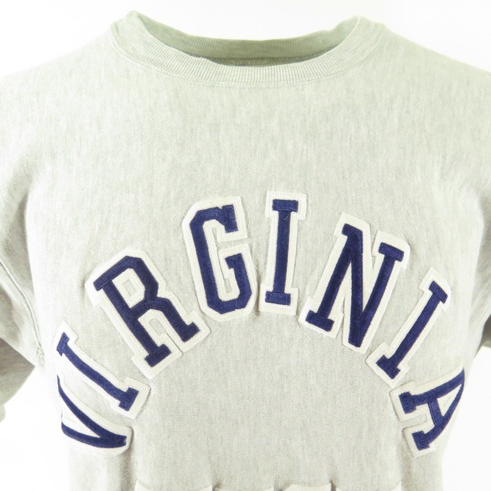Vintage 90s Champion Virginia Tech Sweatshirt Mens L Reverse Weave ...