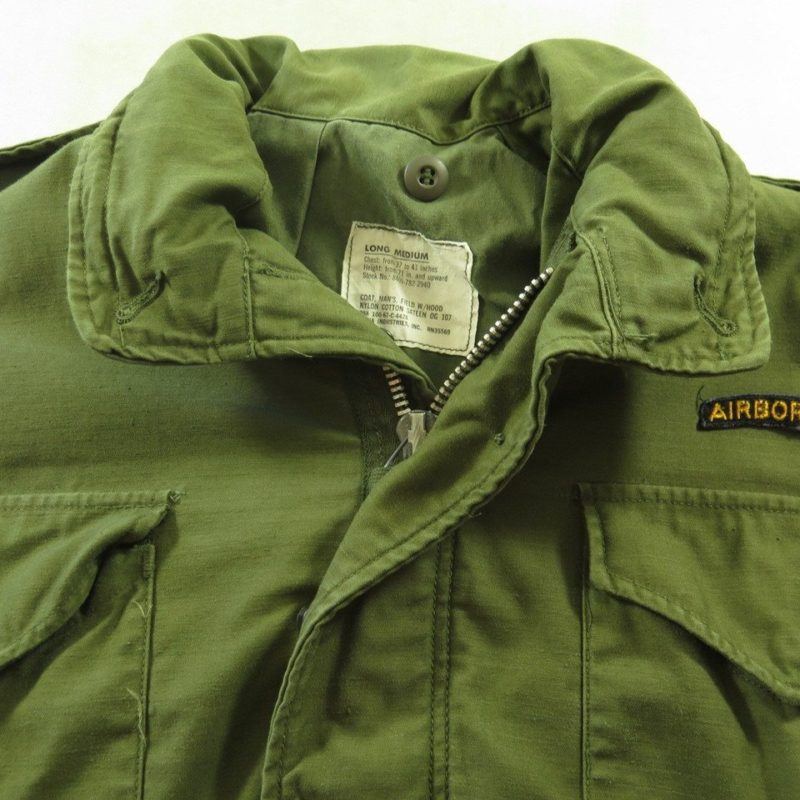 Vintage 60s Alpha Industries M-65 Field Jacket Mens M Long Airborne ...