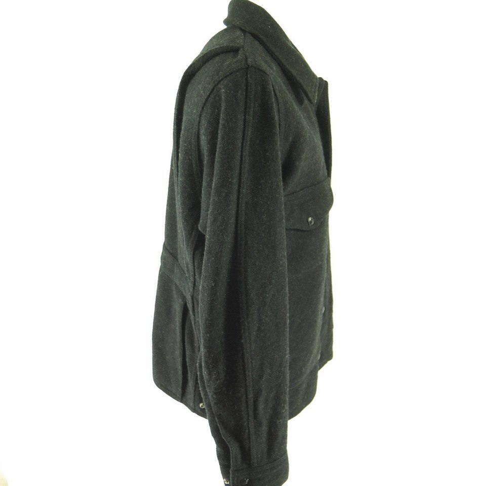 Vintage 80s CC Filson Mackinaw Coat XL Jacket Style 82 Wool Charcoal ...