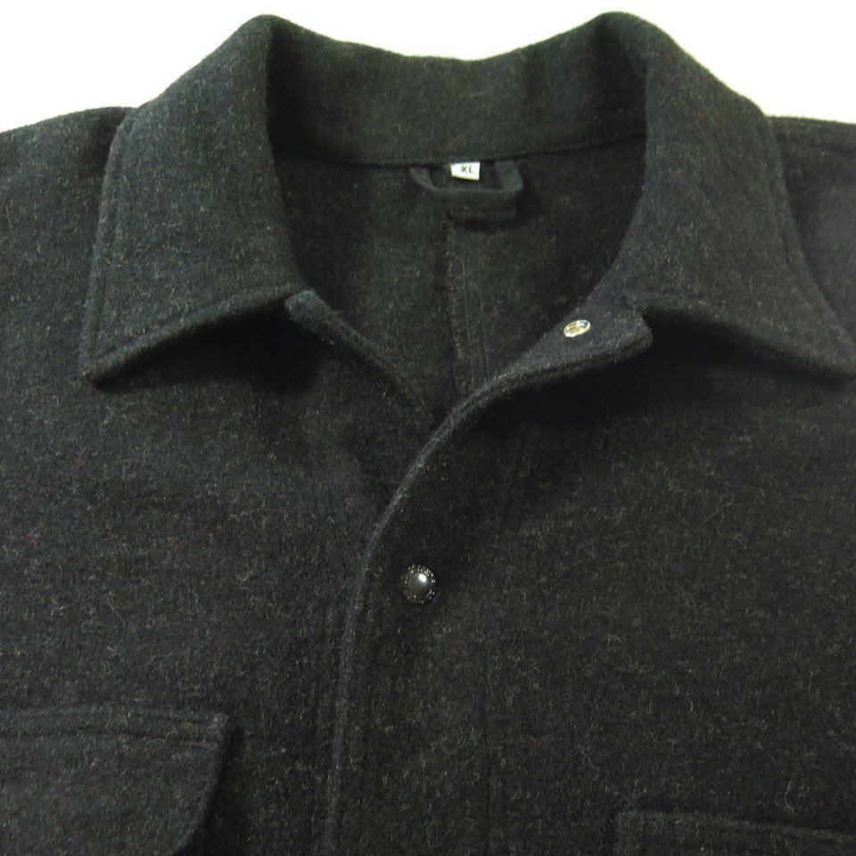 Vintage 80s CC Filson Mackinaw Coat XL Jacket Style 82 Wool Charcoal ...