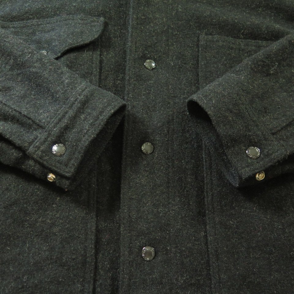 Vintage 80s CC Filson Mackinaw Coat XL Jacket Style 82 Wool Charcoal ...