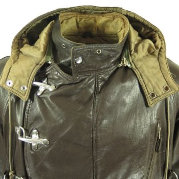 Vintage 70s Avirex M-445A B-7 Flight Jacket L Brown Leather Bomber ...