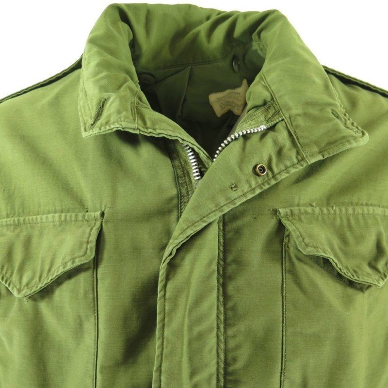 Vintage 60s Alpha Industries M-65 Field Jacket Mens M Short Military ...