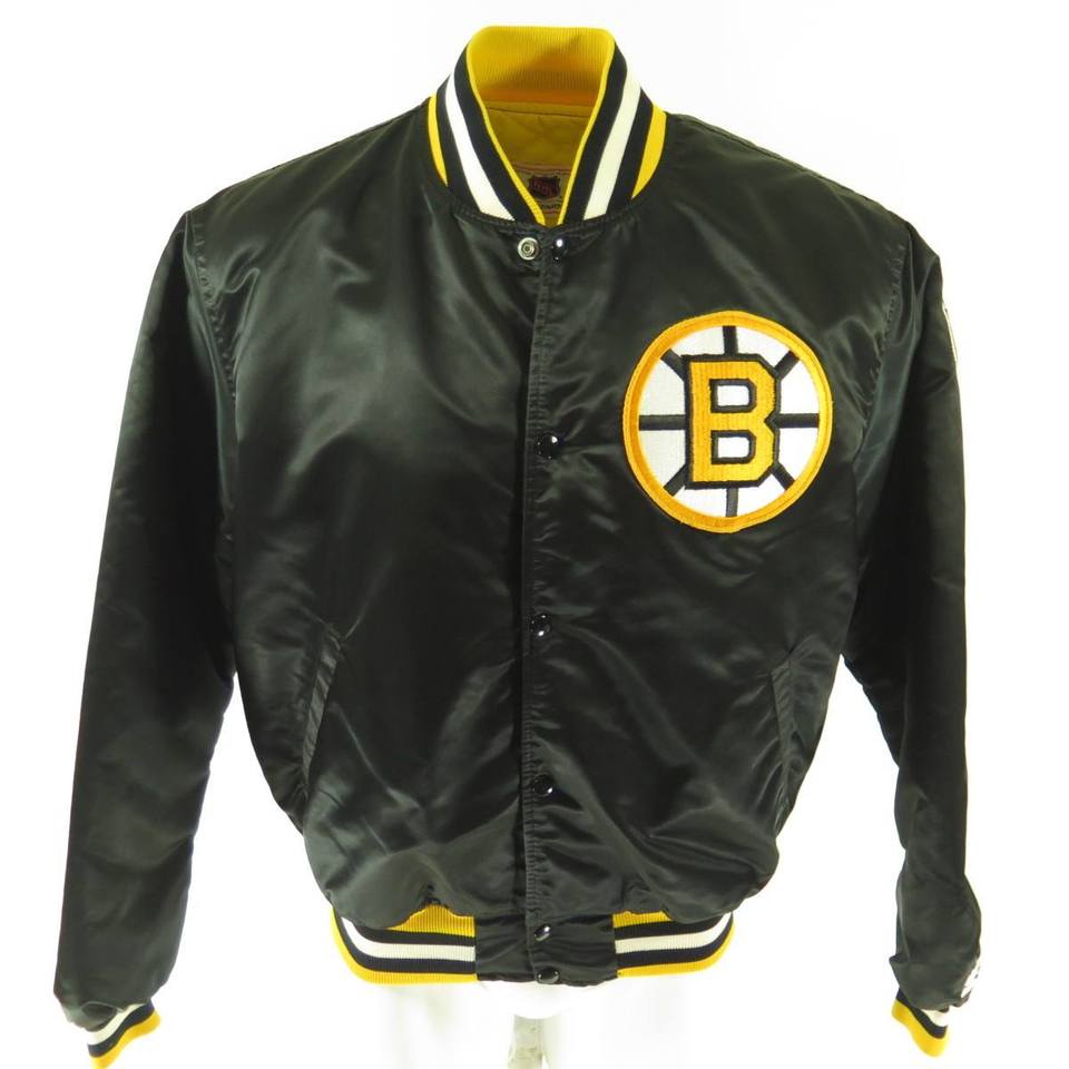 Vintage Boston Bruins Jacket Mens Medium Rare Pro Player 