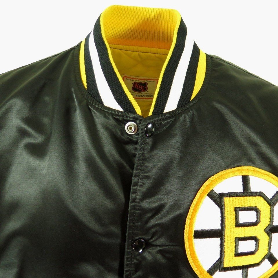 Vintage Boston Bruins Jacket Mens Medium Rare Pro Player 