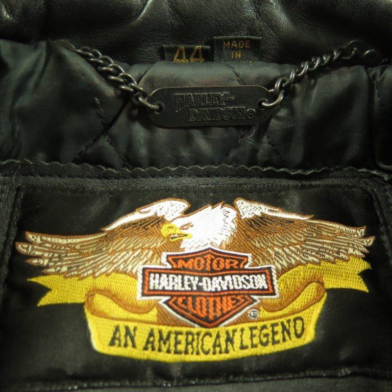 Harley Davidson Leather Jacket Mens 44 Motorcycle Biker Quilted Liner ...