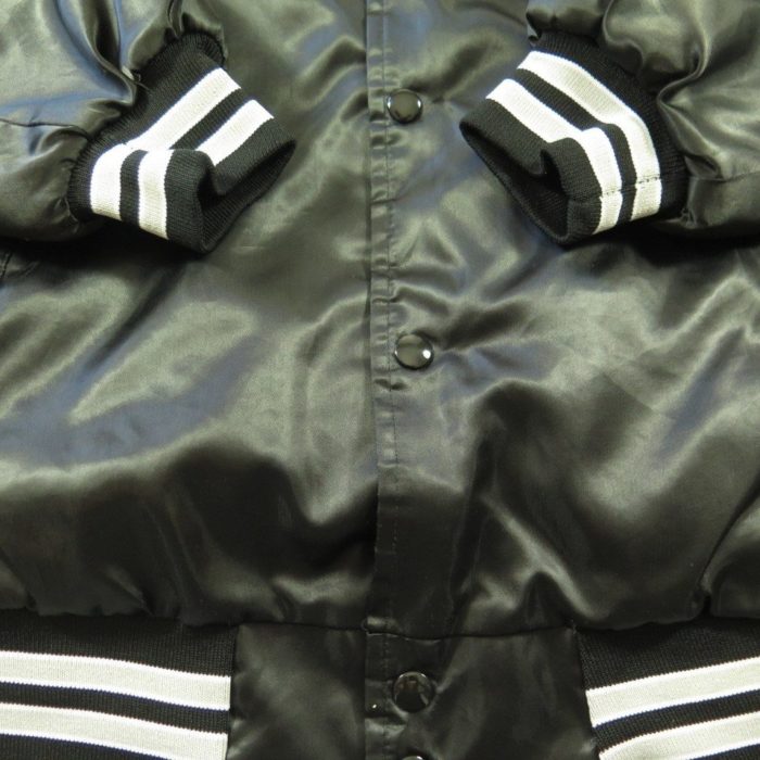 Vintage Los Angeles Raiders Snap Button Jacket L Tall Chalk Line NFL Apparel
