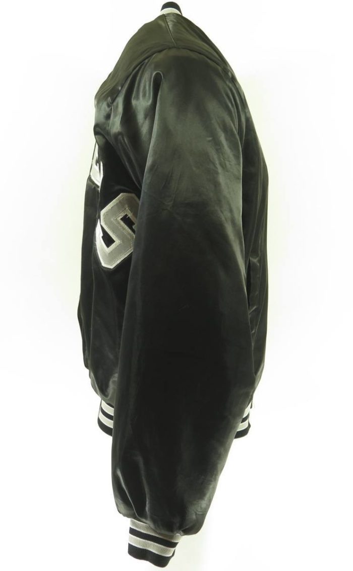 Vintage Los Angeles Raiders Snap Button Jacket L Tall Chalk Line NFL Apparel