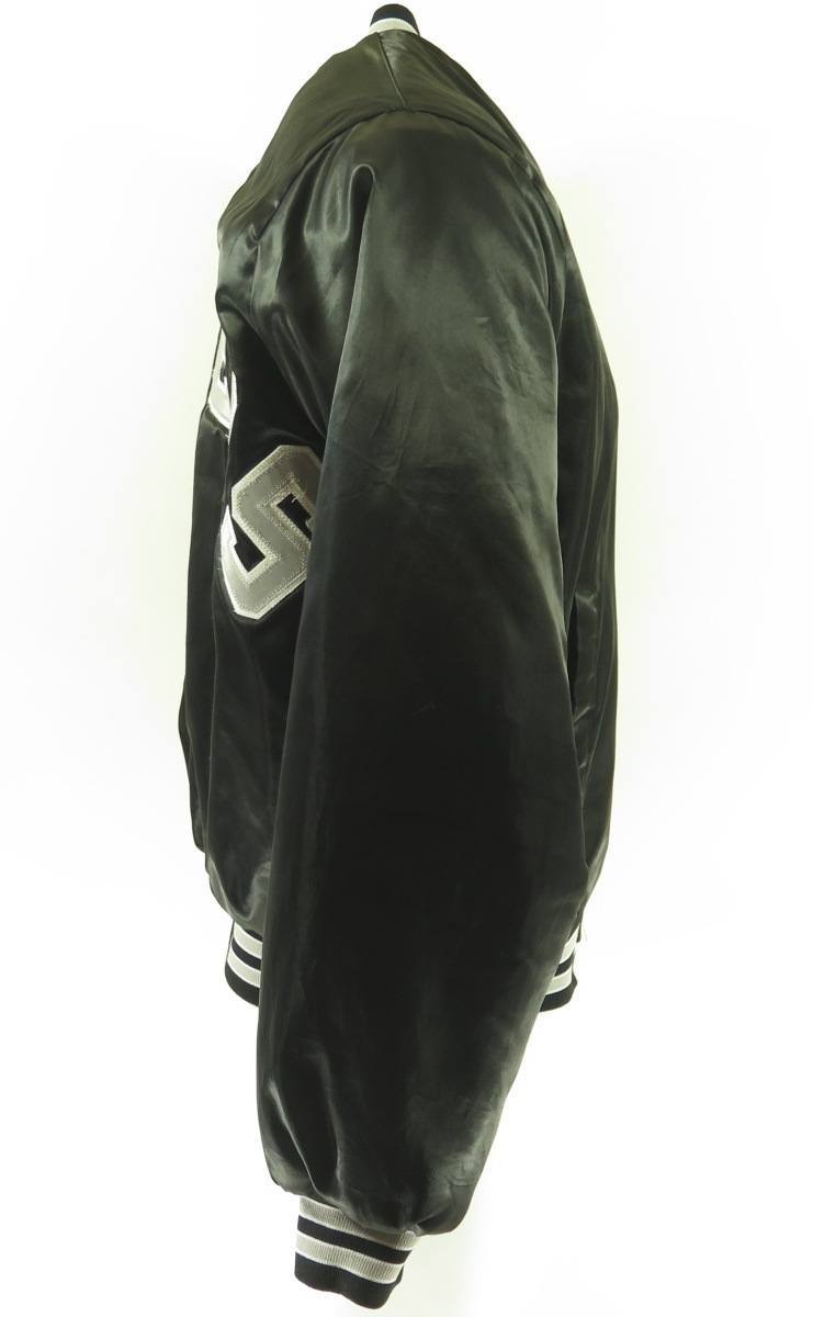 Vintage s Oakland Raiders Jacket Mens L Satin Locker Line