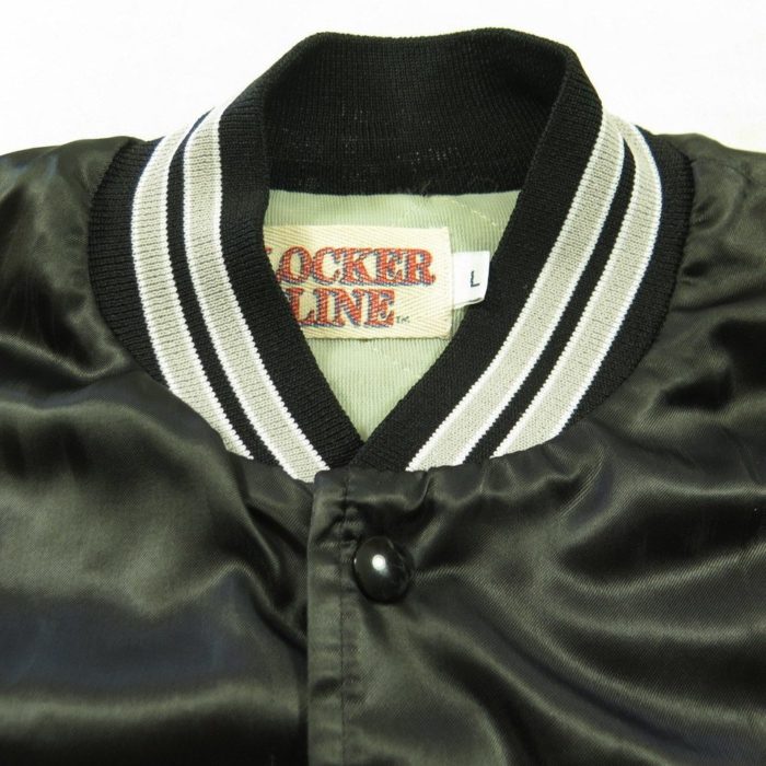 Vintage 80s Oakland Raiders Jacket Mens L Satin Locker Line Patches NFL  Football | The Clothing Vault