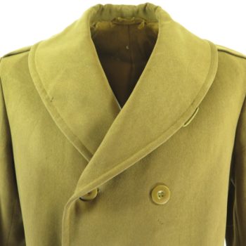 Vintage 40s Officer Overcoat Mens 40 Long Army WWII Era Military Wool ...