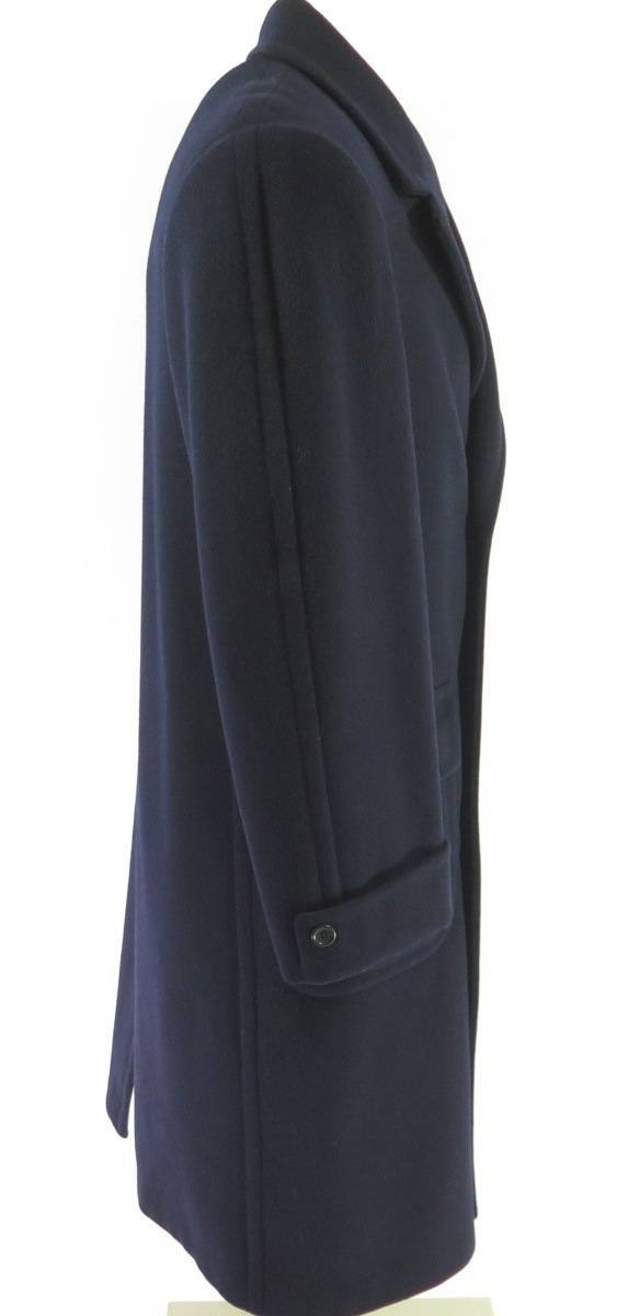 Vintage 40s Hart Schaffner Overcoat Mens 38 Union Made Wool Navy Blue ...