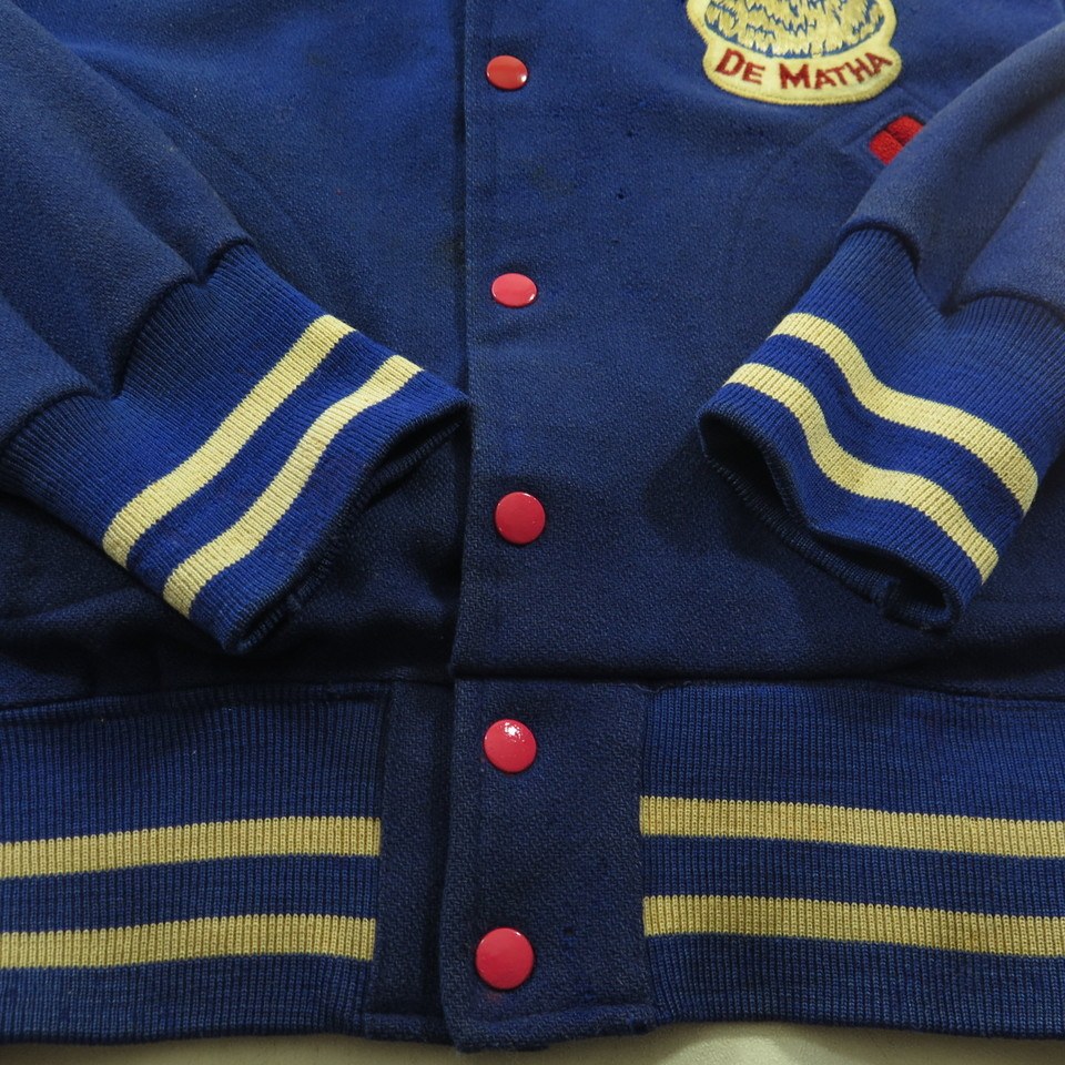 Vintage 40s De Matha Varsity Letterman Jacket 40 D Pocket Wool