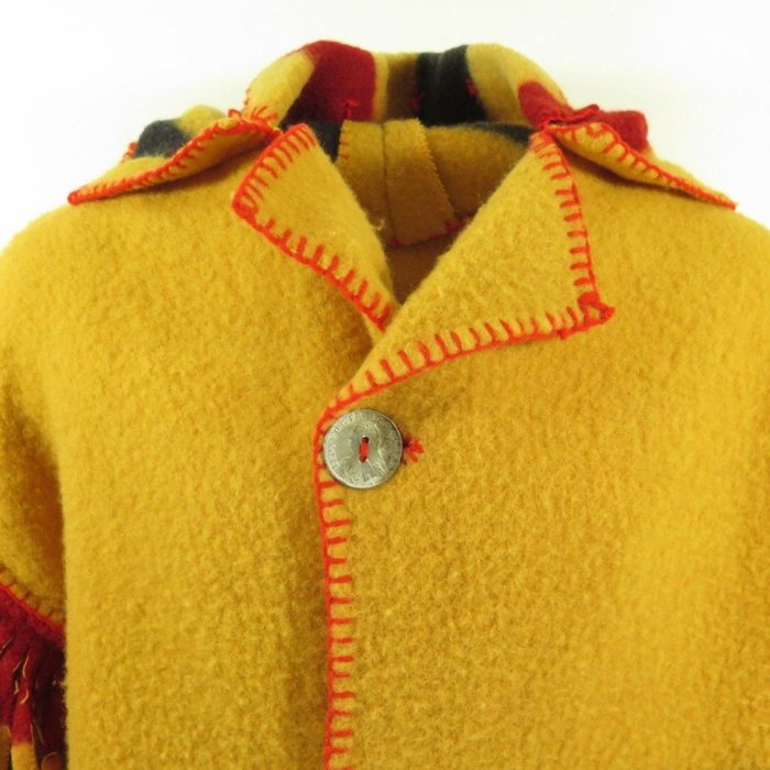 Vintage 80s Five Point Blanket Coat Mens XL Earlys of Witney Wool