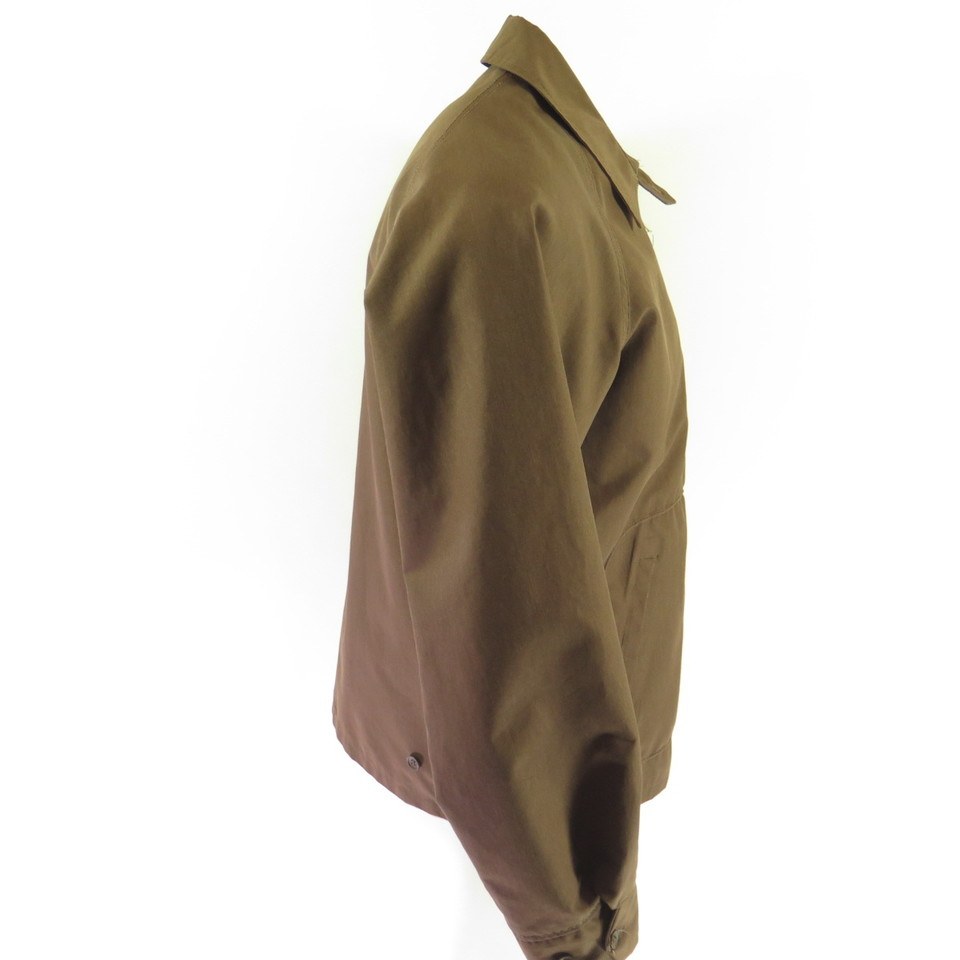 Vintage 60s McGregor Drizzler Jacket 42 D Pockets Brown Fleece Liner | The  Clothing Vault