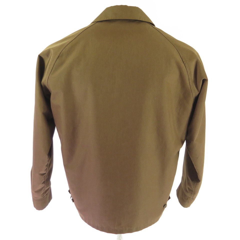 Vintage 60s McGregor Drizzler Jacket 42 D Pockets Brown Fleece Liner ...