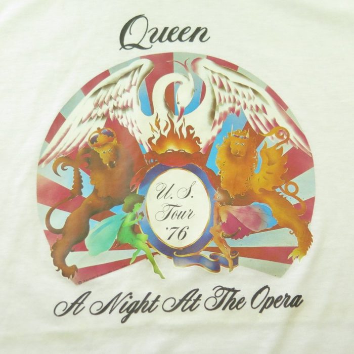 sværge uhøjtidelig skolde Vintage 70s Freddie Mercury Queen Band T-Shirt Mens M Night at the Opera US  Tour | The Clothing Vault