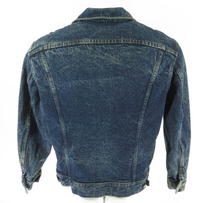 Vintage 80s Lee Riders Denim Jacket Medium US Made Stone Washed Indigo ...