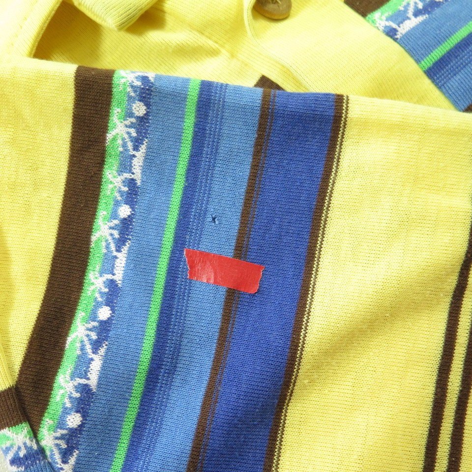 Vintage 80s OP Ocean Pacific Polo Shirt Small Retro Palm Trees