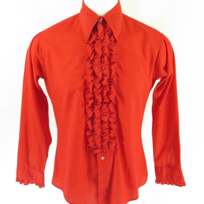 70s-ruffle-tuxedo-red-dress-shirt-mens-delton-H52I-1