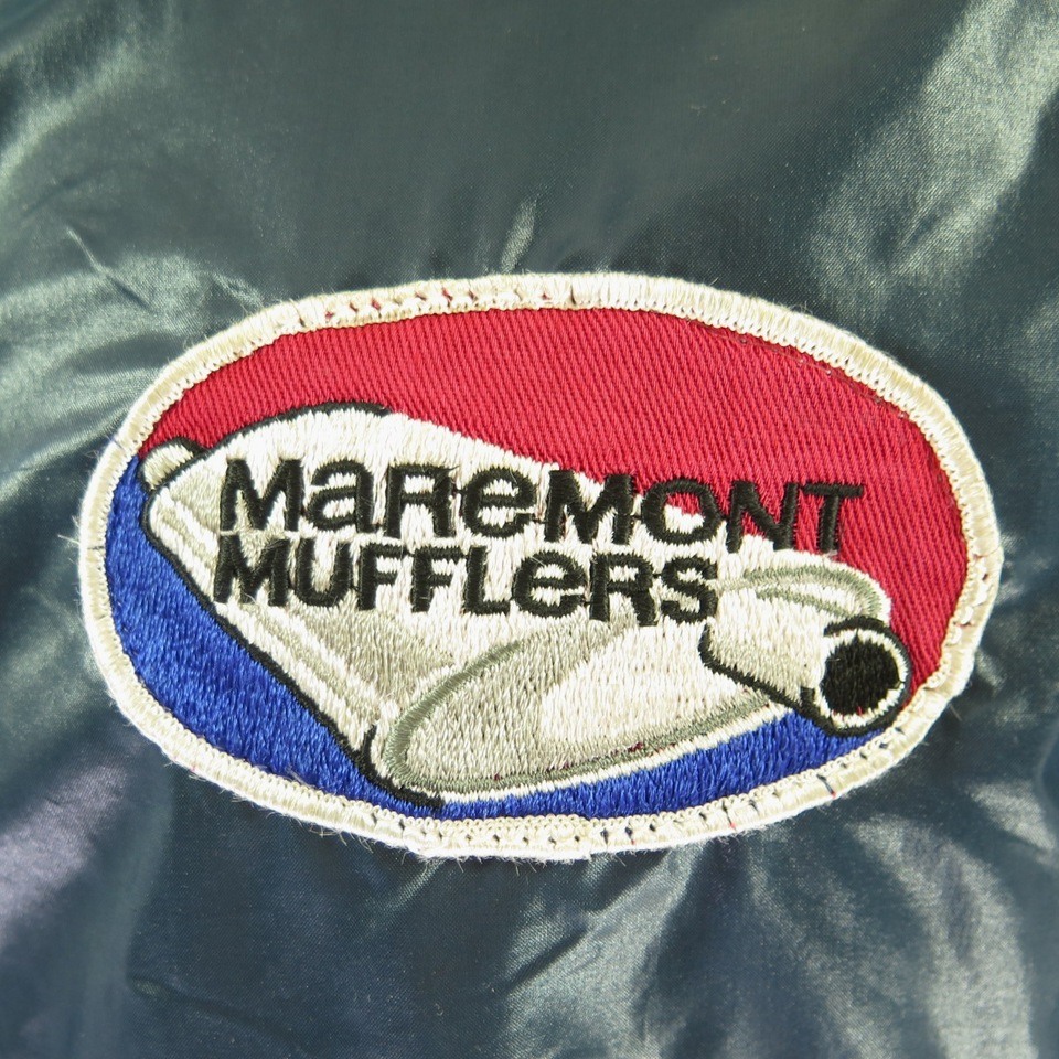 Vintage 80s Racing Jacket Mens M The Wet Look Maremount Mufflers