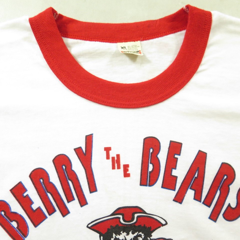 Vintage 80s Berry the Bears T-Shirt Mens XL New England Patriots