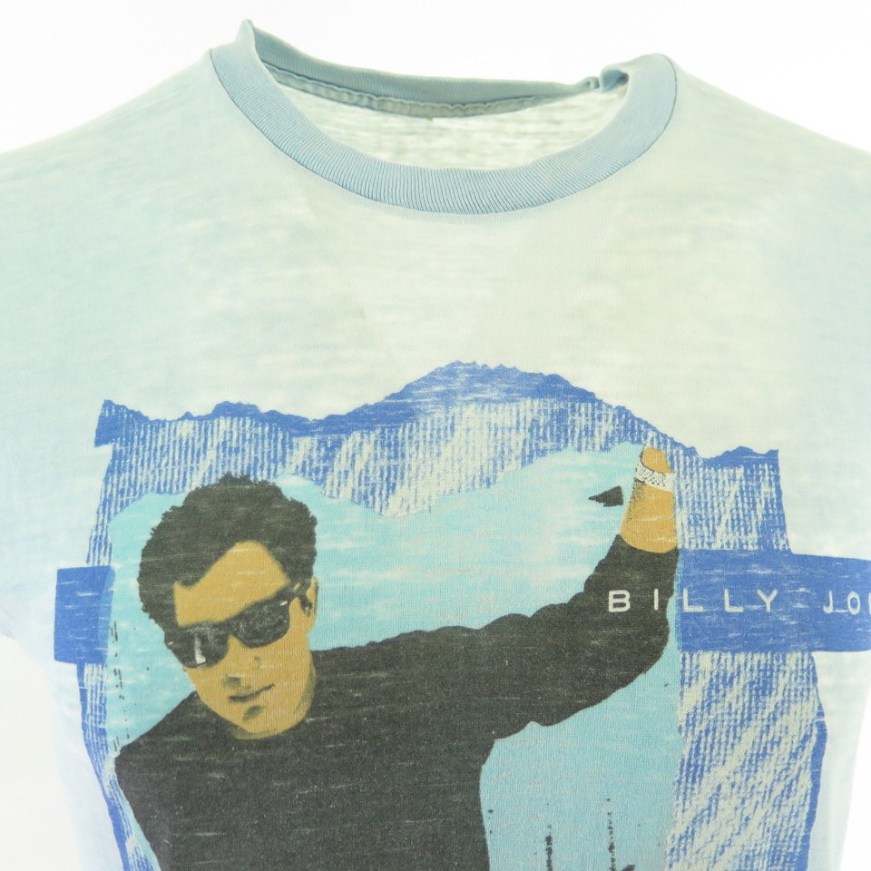 Vintage 80s Billy Joel Band T-Shirt Mens M Bridge Tour Soft